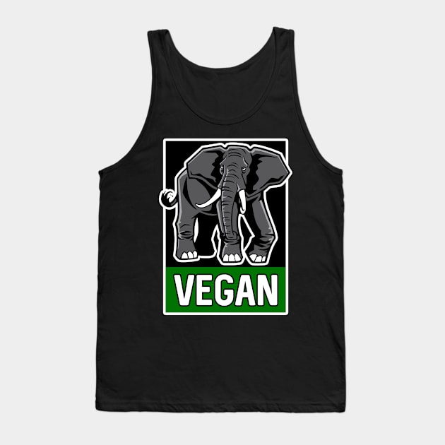 Vegan Fitness Elephant Tank Top by RadStar